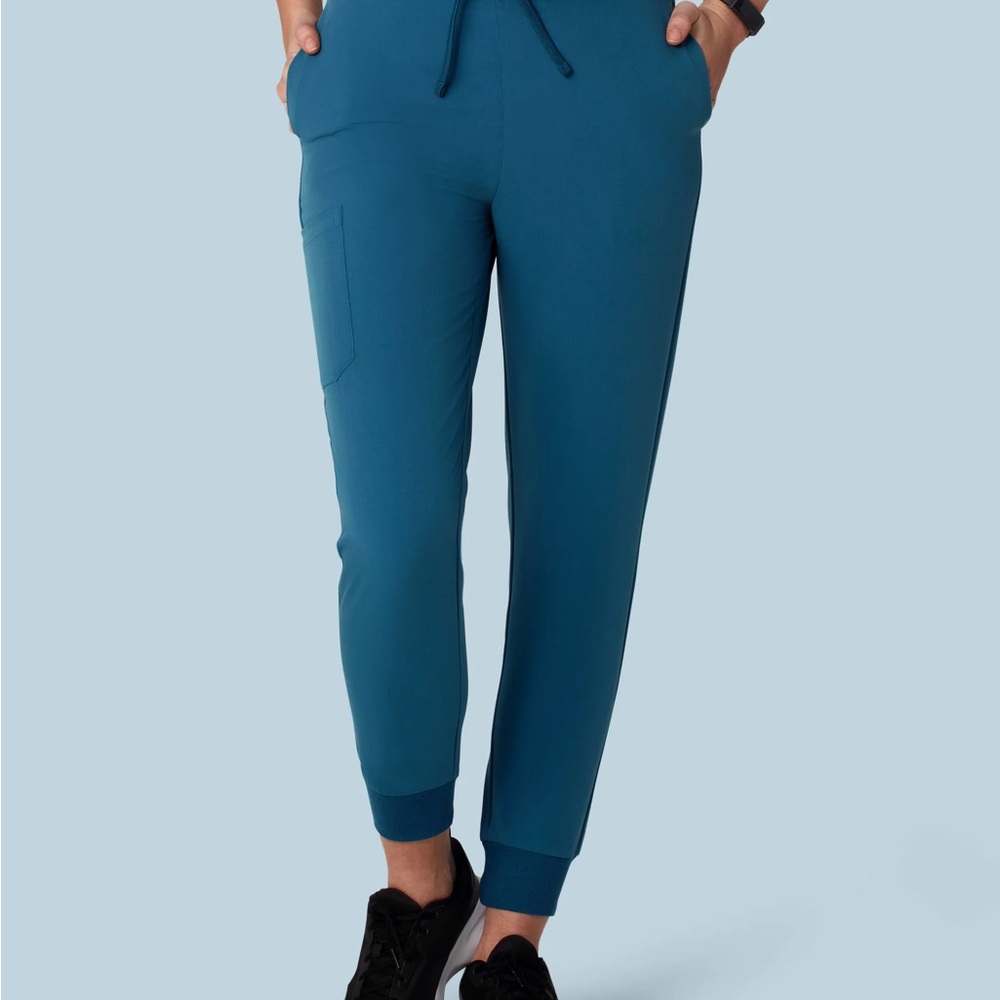 Women’s Teal Jogger Pants - Stretch Drawstring Comfort